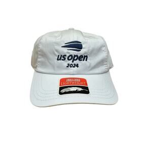 New 2024 US Open Tennis White Strapback Adjustable One Size American Needle Inc